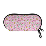 Pink Girly Unicorn Pattern Print Glasses Case
