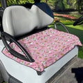 Pink Girly Unicorn Pattern Print Golf Cart Seat Cover