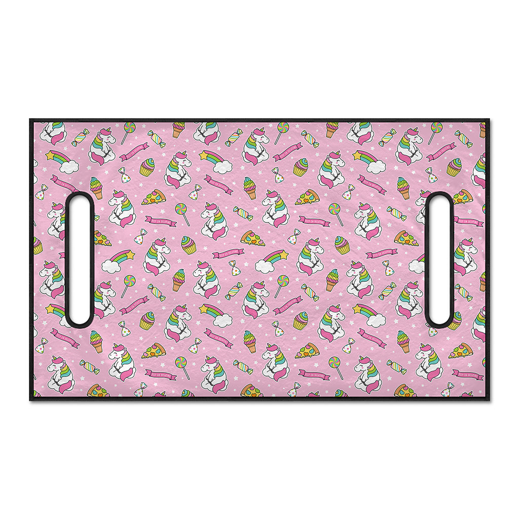 Pink Girly Unicorn Pattern Print Golf Cart Seat Cover