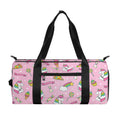 Pink Girly Unicorn Pattern Print Gym Bag