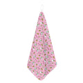 Pink Girly Unicorn Pattern Print Hand Towel