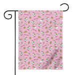 Pink Girly Unicorn Pattern Print House Flag