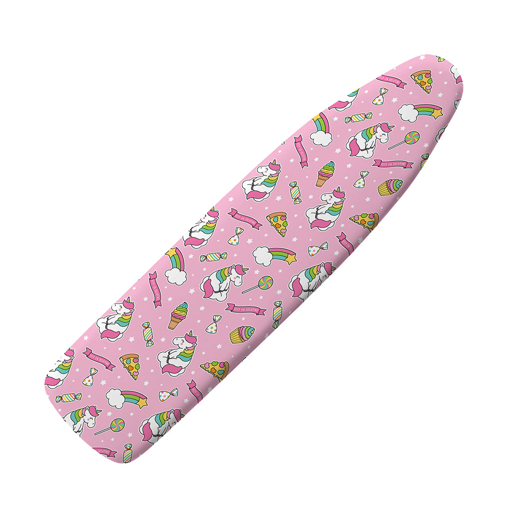 Pink Girly Unicorn Pattern Print Ironing Board Cover