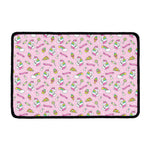 Pink Girly Unicorn Pattern Print Kitchen Mat