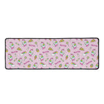 Pink Girly Unicorn Pattern Print Long Kitchen Mat