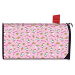 Pink Girly Unicorn Pattern Print Mailbox Cover