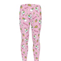 Pink Girly Unicorn Pattern Print Men's Leggings