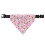 Pink Girly Unicorn Pattern Print Over The Collar Dog Bandana