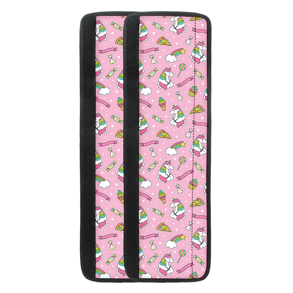 Pink Girly Unicorn Pattern Print Refrigerator Handle Covers