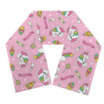 Pink Girly Unicorn Pattern Print Scarf