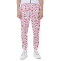 Pink Girly Unicorn Pattern Print Joggers