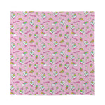 Pink Girly Unicorn Pattern Print Silk Bandana