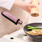 Pink Girly Unicorn Pattern Print Skillet Handle Cover