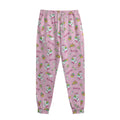 Pink Girly Unicorn Pattern Print Sweatpants