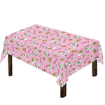 Pink Girly Unicorn Pattern Print Tablecloth