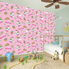 Pink Girly Unicorn Pattern Print Wall Sticker