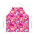 Pink Girly Unicorn Print Adjustable Apron