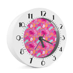 Pink Girly Unicorn Print Alarm Clock