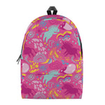 Pink Girly Unicorn Print Backpack