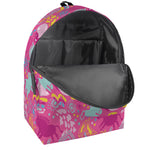 Pink Girly Unicorn Print Backpack