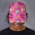 Pink Girly Unicorn Print Baseball Cap