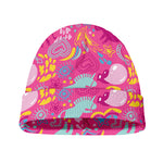Pink Girly Unicorn Print Beanie