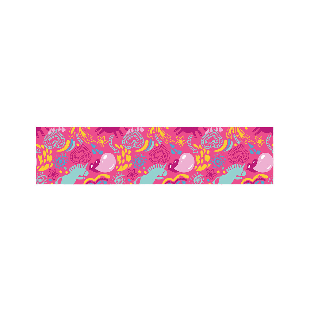 Pink Girly Unicorn Print Bed Runner