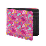 Pink Girly Unicorn Print Bifold Wallet