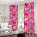 Pink Girly Unicorn Print Dimout Grommet Curtains