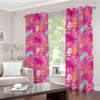 Pink Girly Unicorn Print Blackout Grommet Curtains