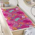 Pink Girly Unicorn Print Changing Pad Cover