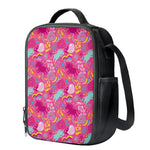 Pink Girly Unicorn Print Crossbody Lunch Bag