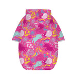 Pink Girly Unicorn Print Dog Zip Up Hoodie