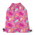 Pink Girly Unicorn Print Drawstring Bag