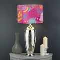 Pink Girly Unicorn Print Drum Lamp Shade