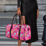 Pink Girly Unicorn Print Duffle Bag