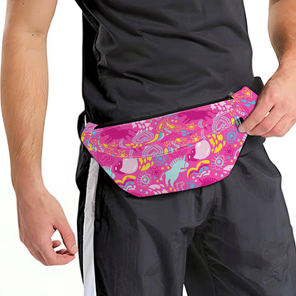 Pink Girly Unicorn Print Fanny Pack