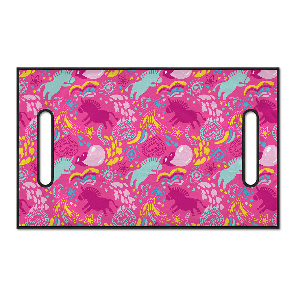 Pink Girly Unicorn Print Golf Cart Seat Cover