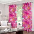 Pink Girly Unicorn Print Grommet Curtains