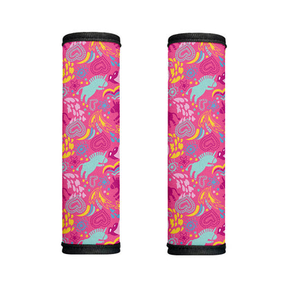 Pink Girly Unicorn Print Handle Covers