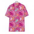 Pink Girly Unicorn Print Hawaiian Shirt