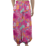 Pink Girly Unicorn Print Lantern Pants