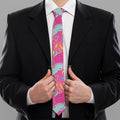 Pink Girly Unicorn Print Necktie