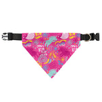 Pink Girly Unicorn Print Over The Collar Dog Bandana