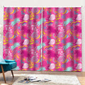 Pink Girly Unicorn Print Pencil Pleat Curtains