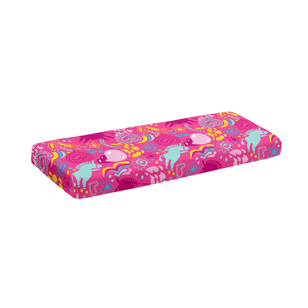 Pink Girly Unicorn Print Piano Keyboard Cover