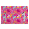 Pink Girly Unicorn Print Placemat