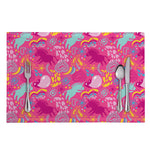 Pink Girly Unicorn Print Placemat