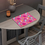 Pink Girly Unicorn Print Placemat