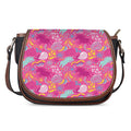 Pink Girly Unicorn Print Saddle Bag